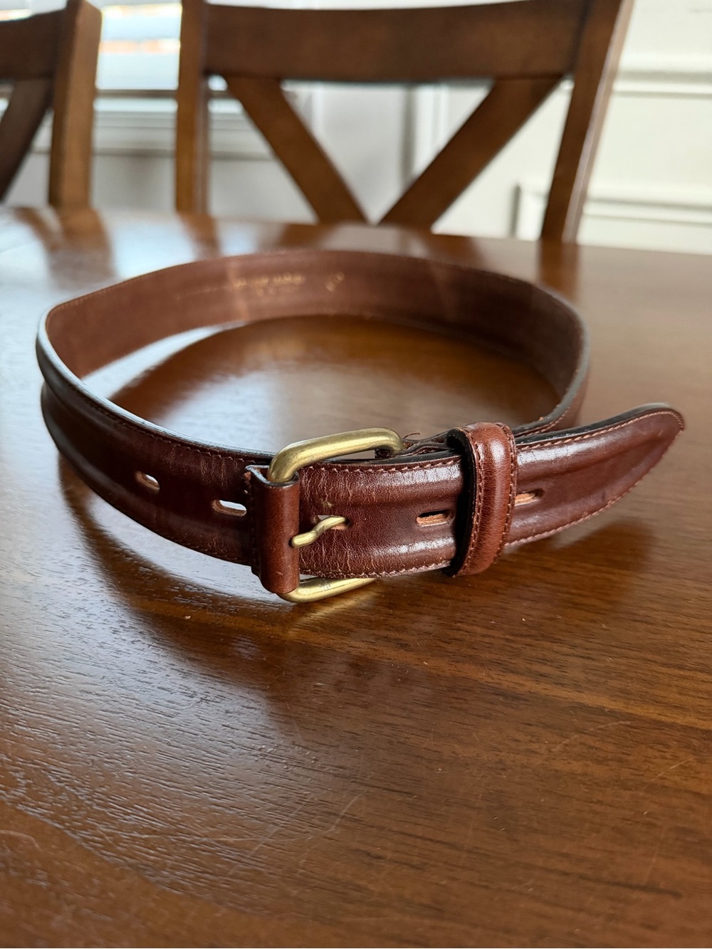 Vintage Country Road Australia Brown Leather Belt – Made in Italy – Size M